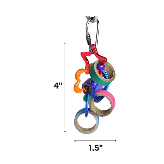 A&E Happy Beaks Keet Rings Toy