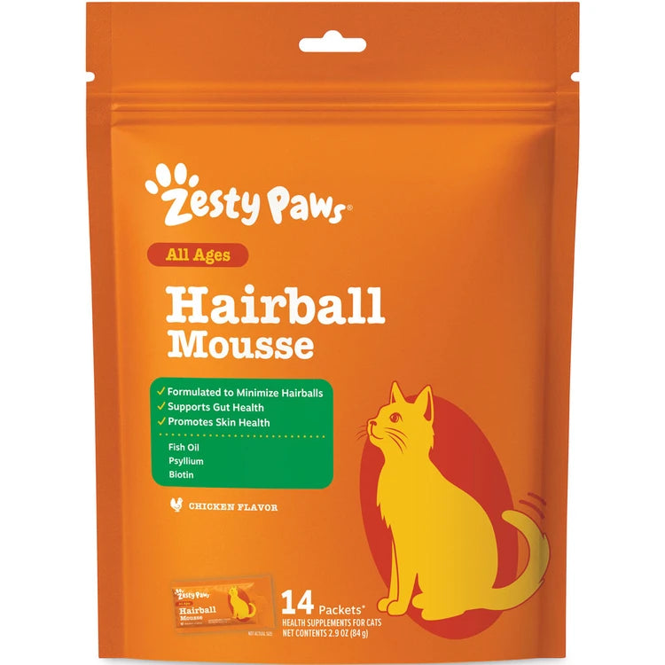 Zesty Paws Hairball Cat Mousse