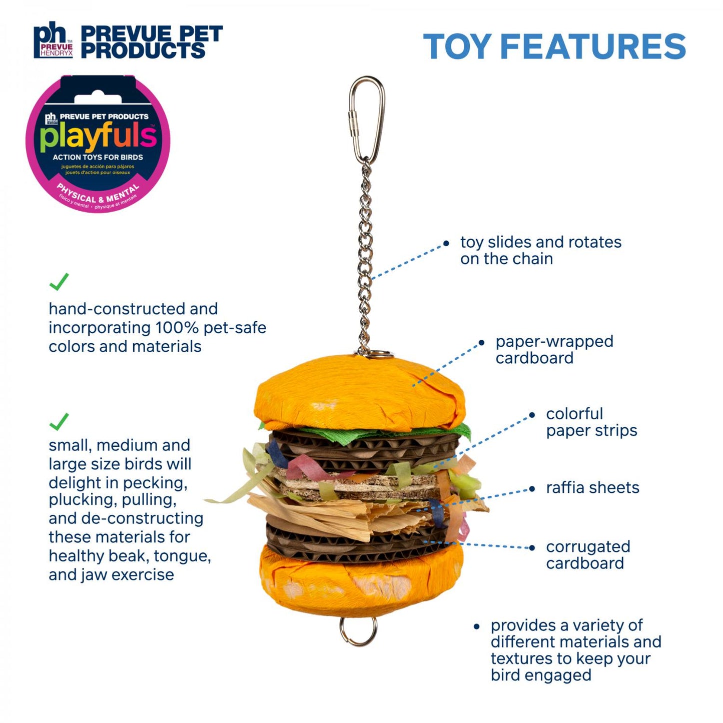 Patty Stack Bird Toy