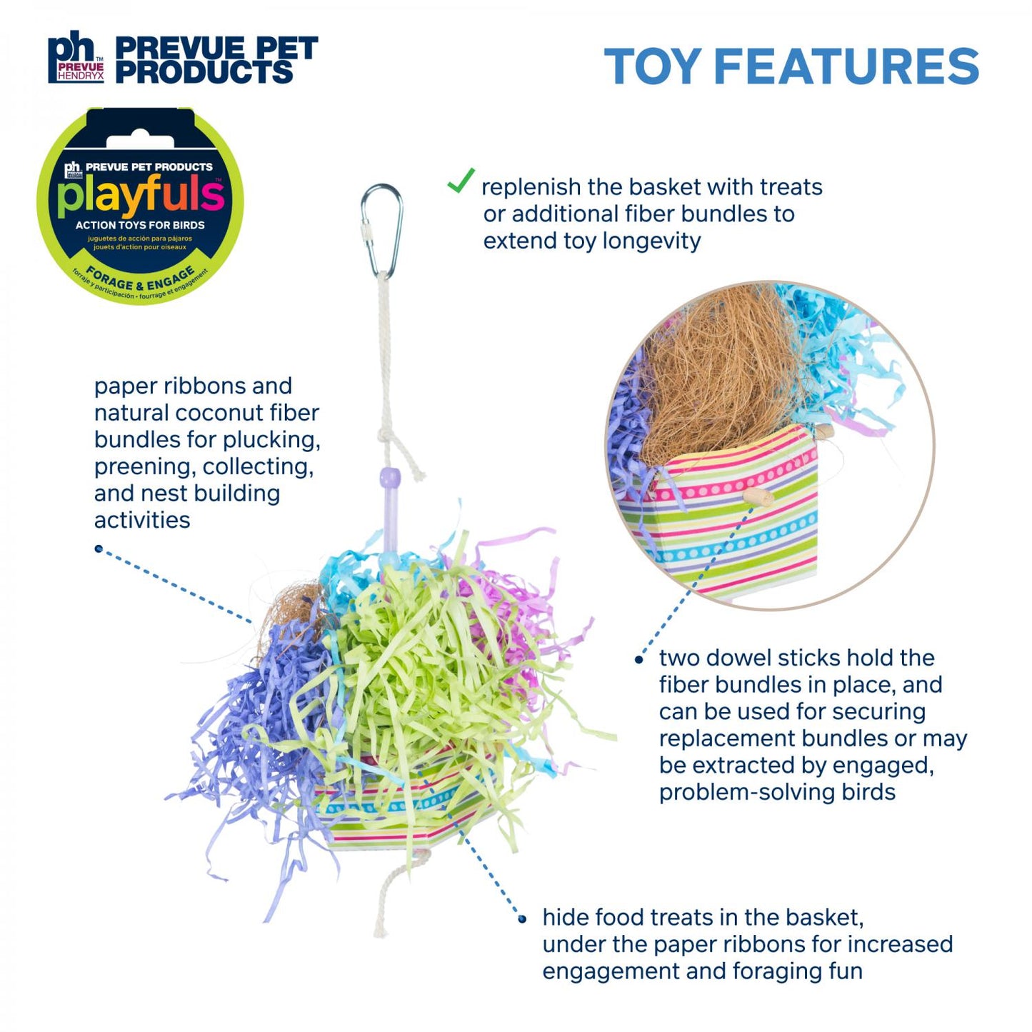 Basket Banquet Bird Toy