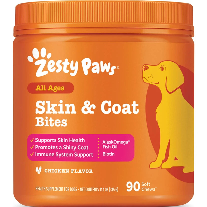 Zesty Paws Skin & Coat Bites