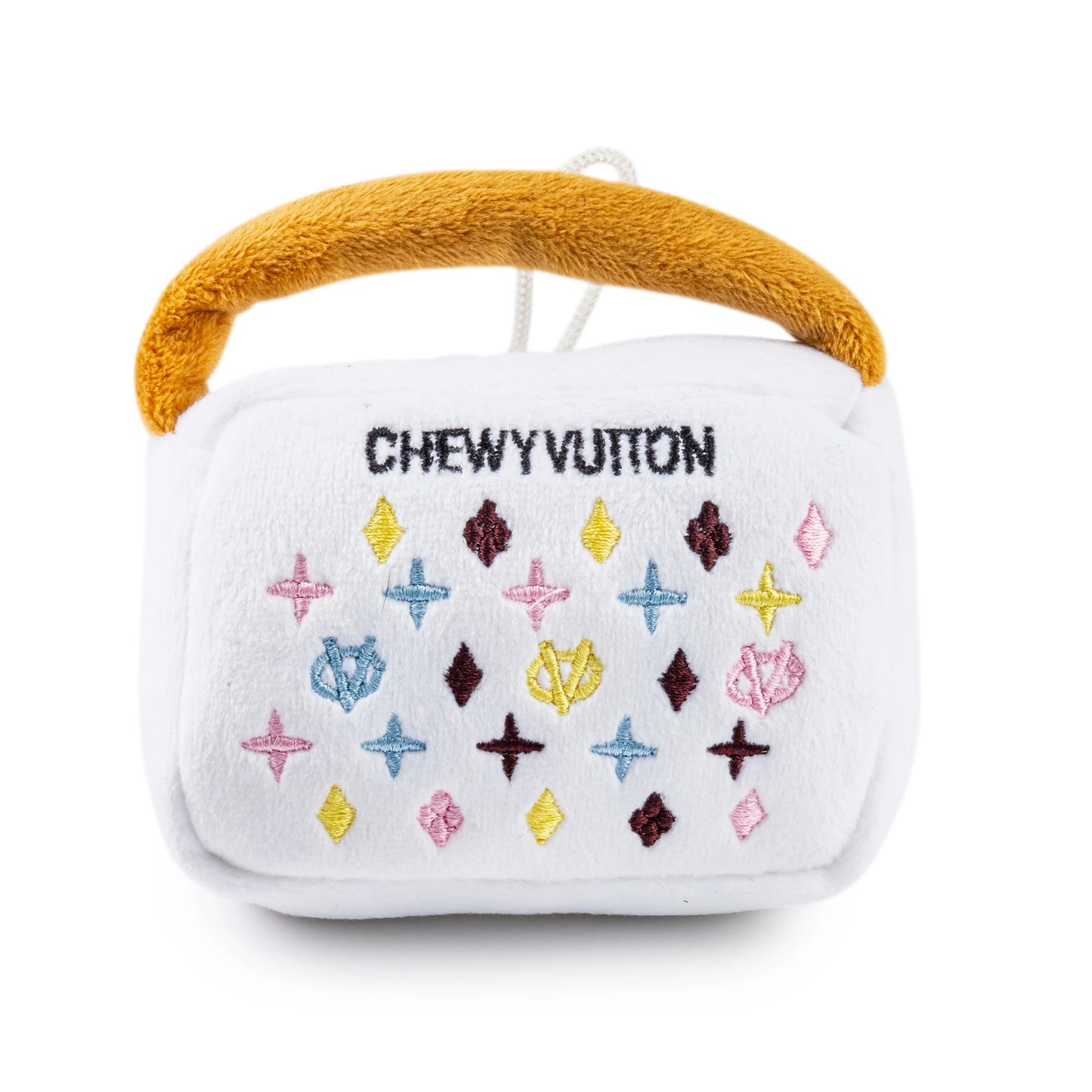 White Chewy Vuiton Bag