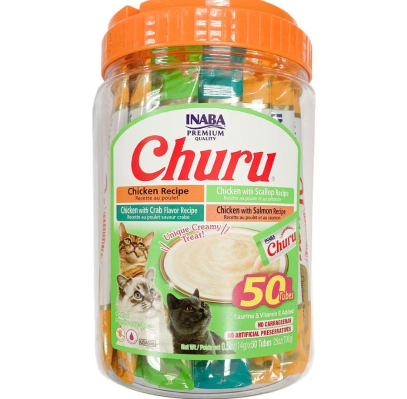 Churu Puree Cat Treats 50ct Variety Pack