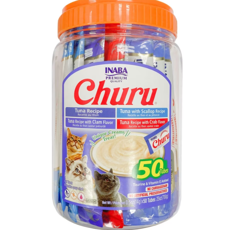 Churu Puree Cat Treats 50ct Variety Pack