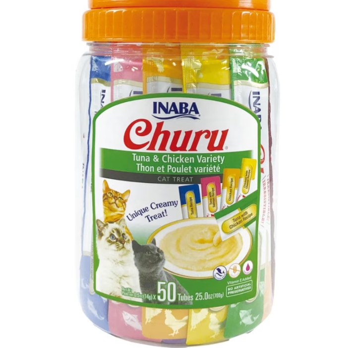 Churu Puree Cat Treats 50ct Variety Pack