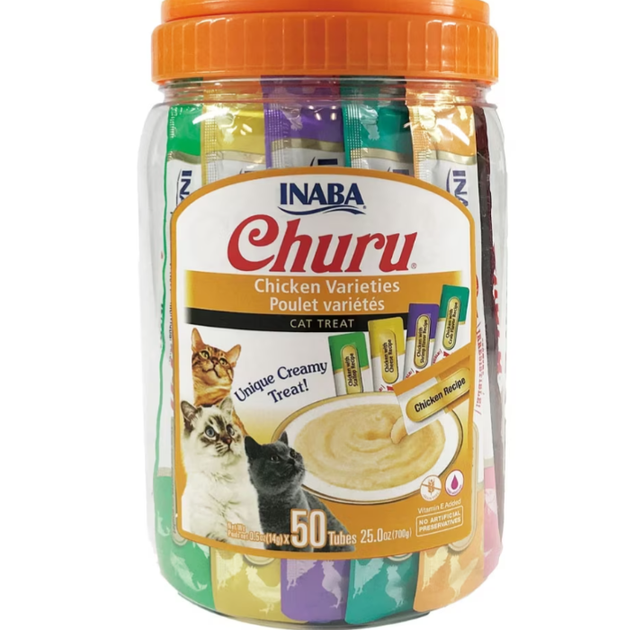 Churu Puree Cat Treats 50ct Variety Pack