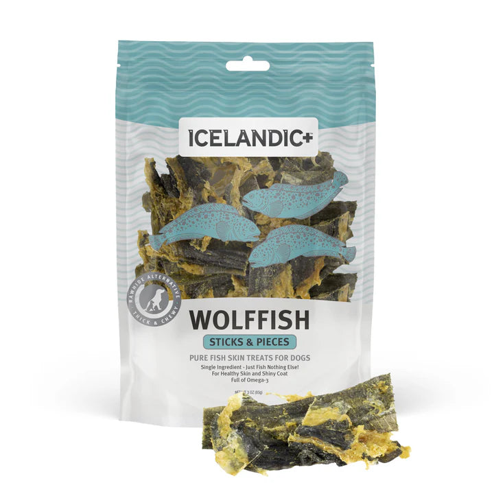 Icelandic+ Wolffish Skin Pieces