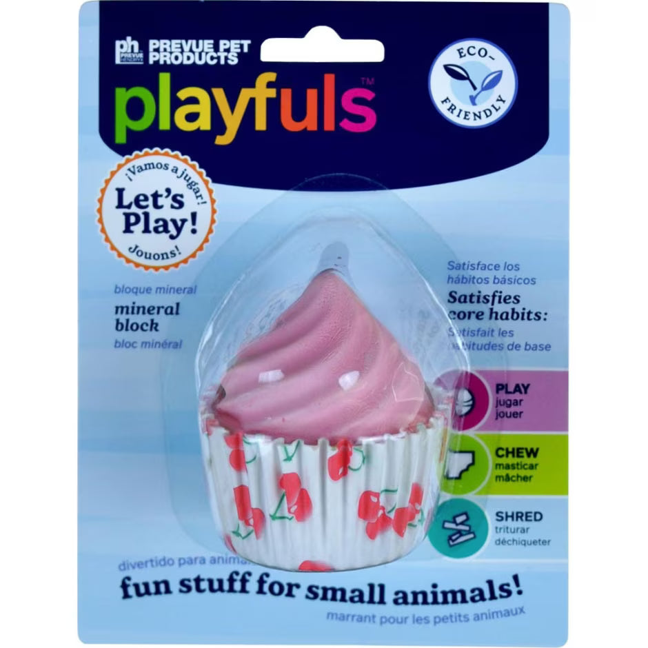 Pink Cupcake Mineral Block for Small Animals