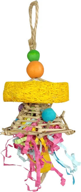 Confetti Cannon Loofah Bird Toy
