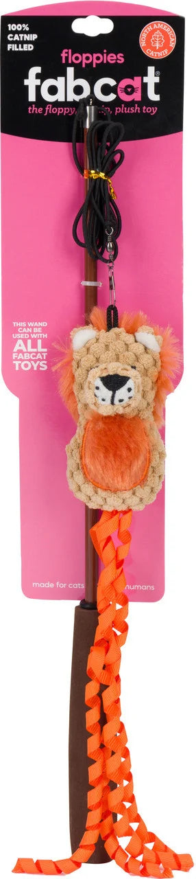 FabCat Floppy Lion Teaser Wand