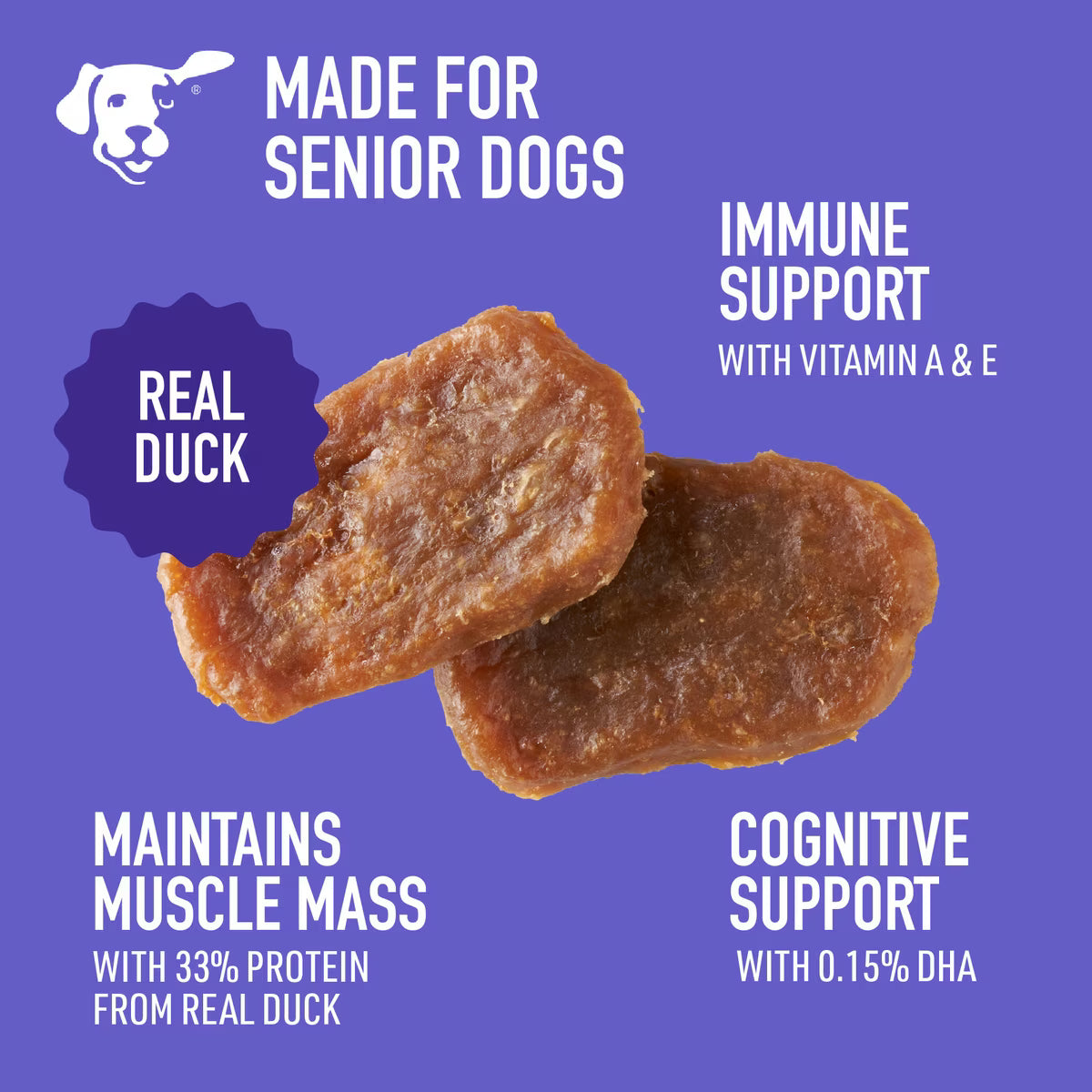 Dogswell Lifestages Senior Health Duck Jerky