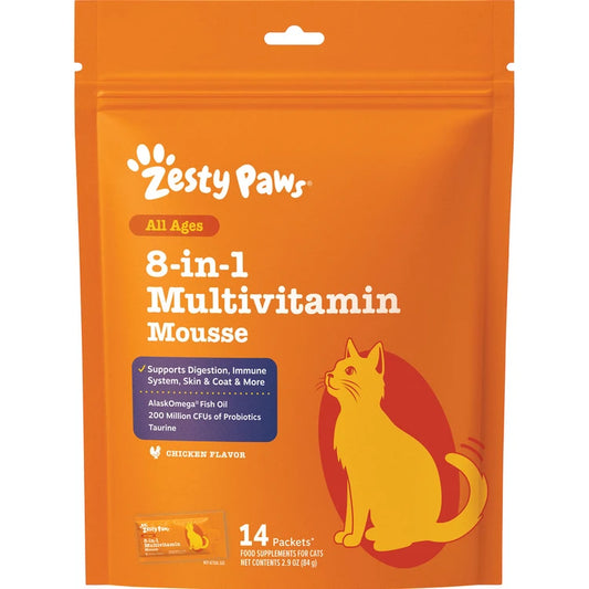 Zesty Paws 8-in-1 Multivitamin Cat Mousse