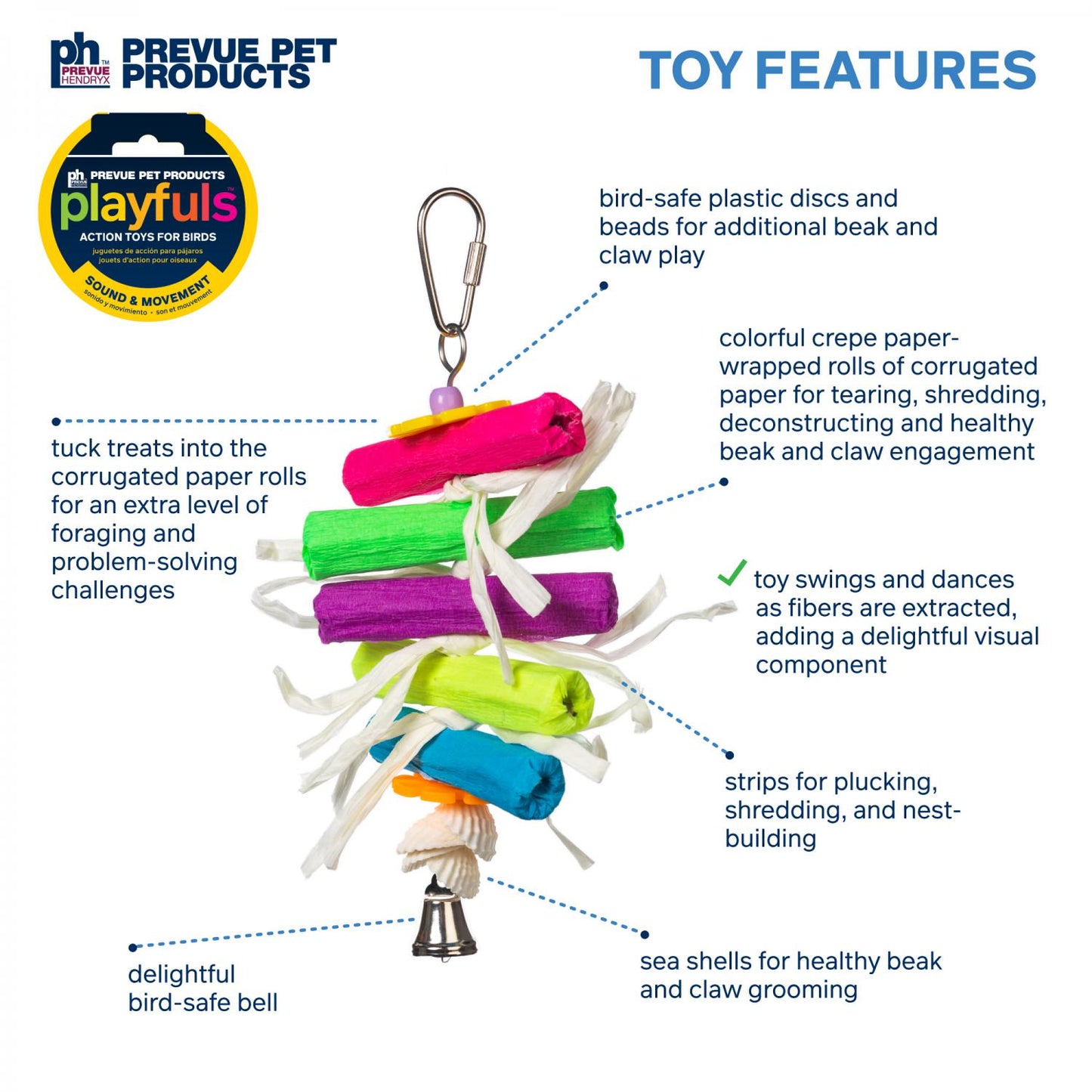 Pixie Sticks Bird Toy