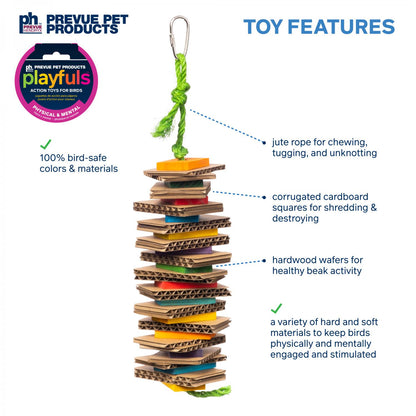 Shredding Stack Bird Toy