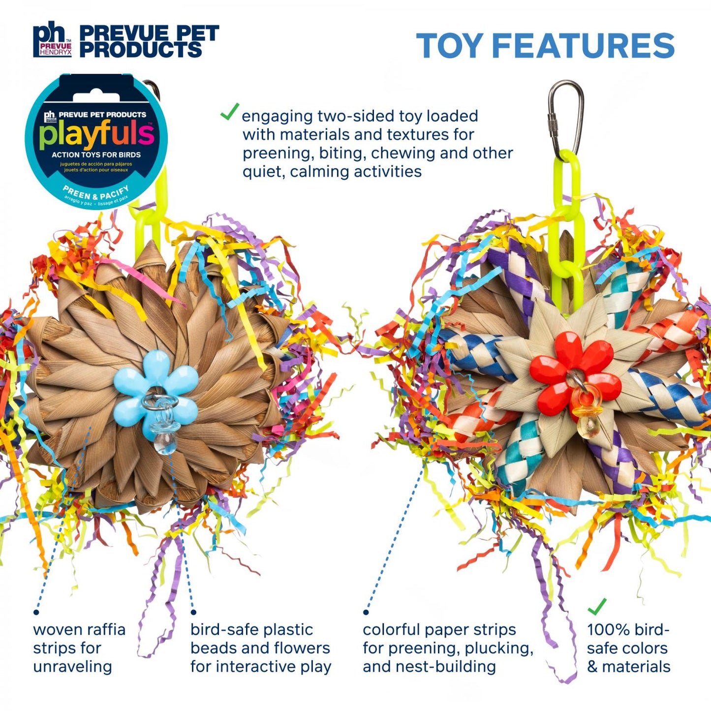 Preening Wheel Bird Toy