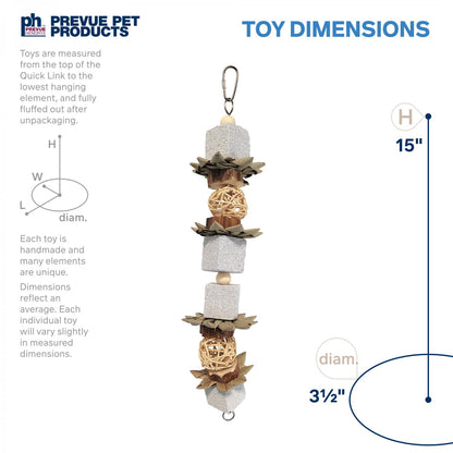 Lava Cubes & Spheres Bird Toy