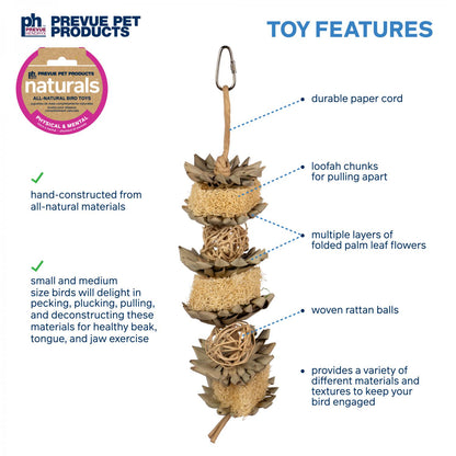 Flowers & Cubes Bird Toy