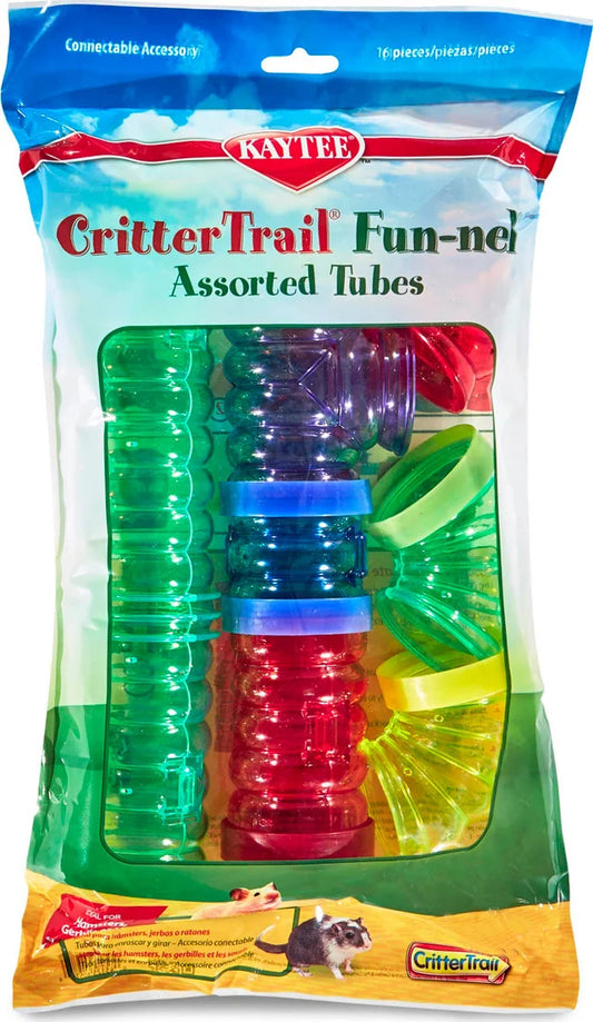 Crittertrail Fun-Nels Assorted Tubes - 16pcs