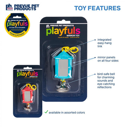 Lantern Mirror Bird Toy
