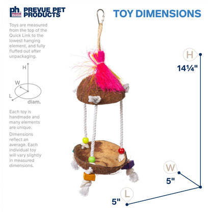 Tiki Hut Bird Toy