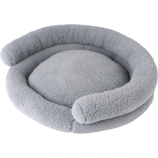 Petmate Double Bolster Sherpa Couch Bed