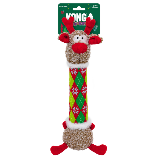 Kong Holiday Shakers LUVS Argyle Reindeer