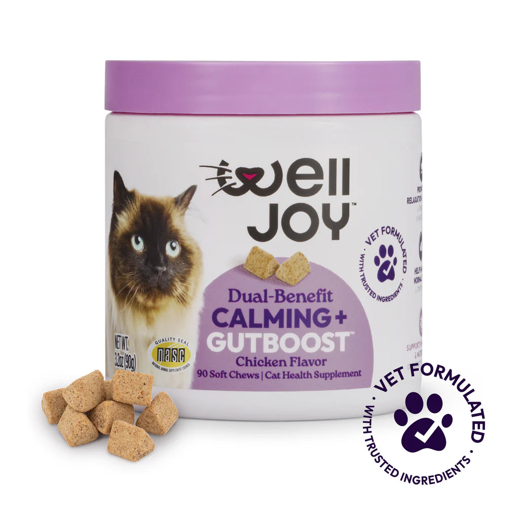 Welljoy Calming + Gutboost Cat Supplement