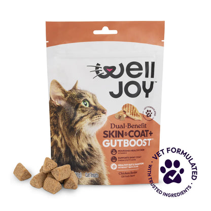 Welljoy Skin&Coat + Gutboost Cat Treat