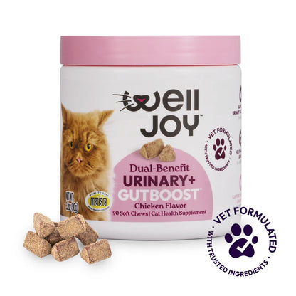 Welljoy Urinary + Gutboost Cat Supplement