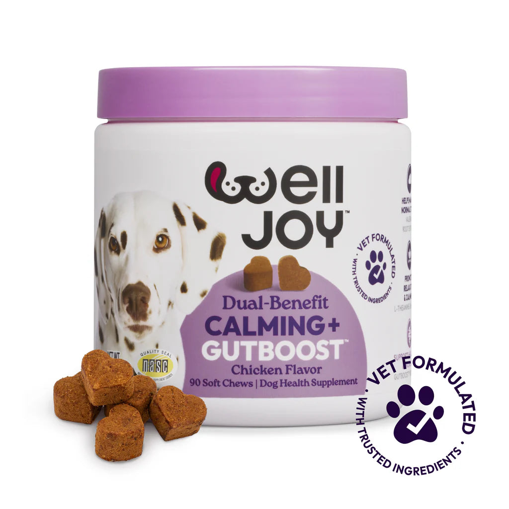 Welljoy Calming + Gutboost Dog Supplement