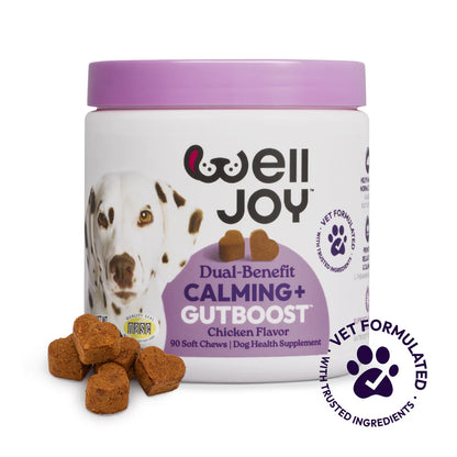 Welljoy Calming + Gutboost Dog Supplement