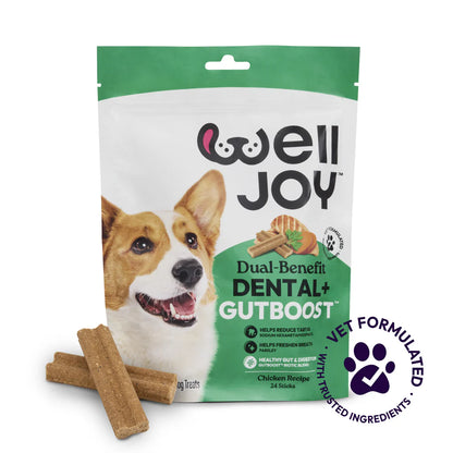 Welljoy Dental + Gutboost Dog Treat