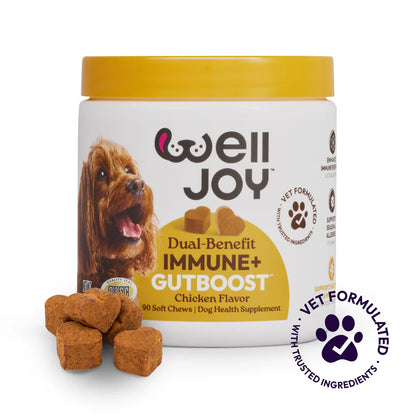 Welljoy Immune + Gutboost Dog Supplement