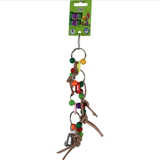 Happy Beaks Chain w/ Leather & Ball Bird Toy