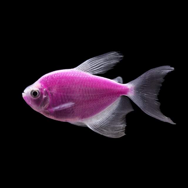 77211-F Glo-Fish Long-fin Tetra Galactic Purple
