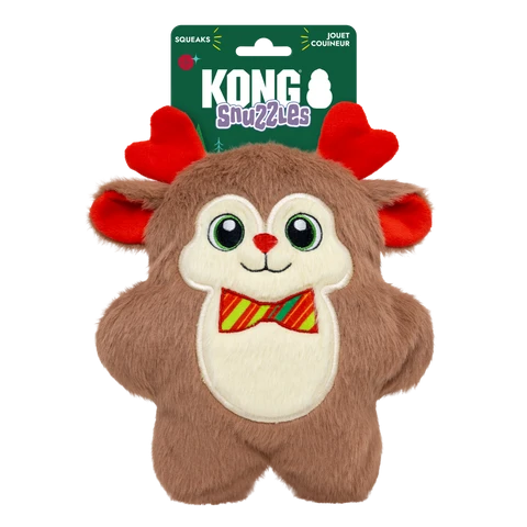 Kong Holiday Snuzzles Bow Tie Reindeer