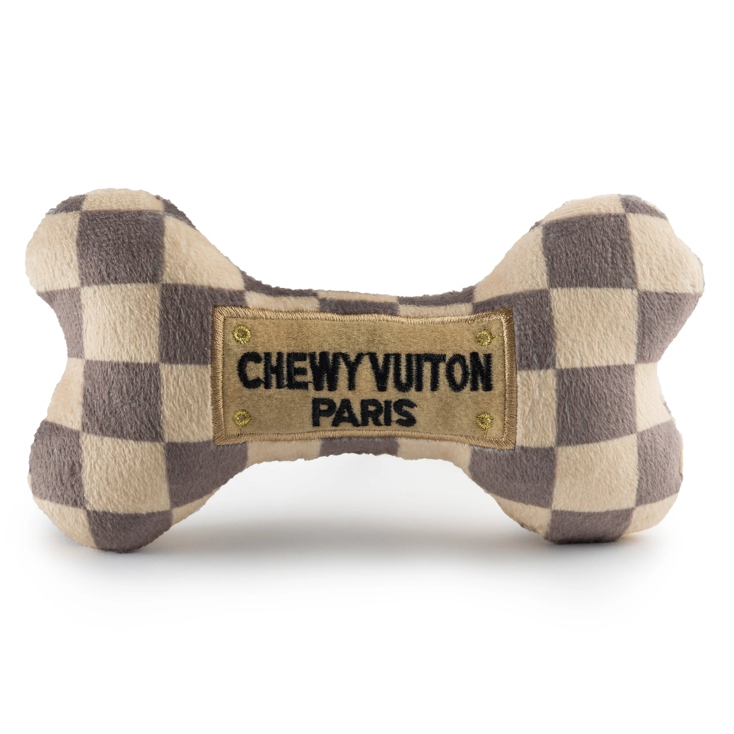Tan Checker Chewy Vuiton Bone