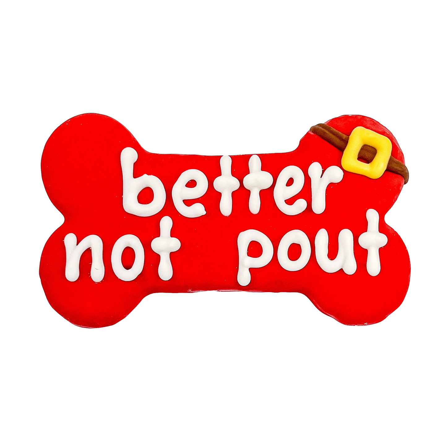 Better Not Pout Christmas Cookie