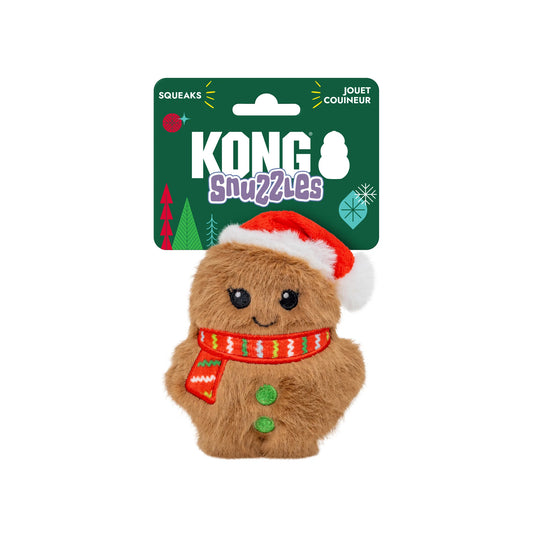 Kong Holiday Snuzzles Mini Santa Gingerbread