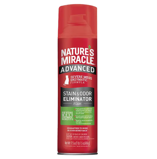 Nature's Miracle Advanced Stain & Odor Eliminator Foam for Cats