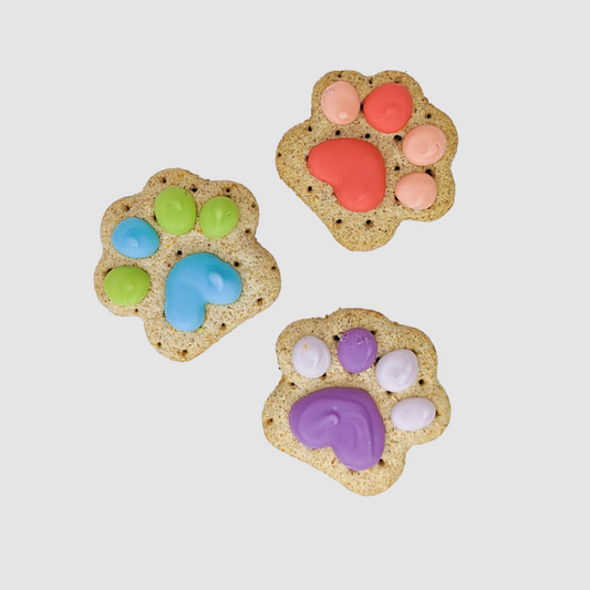 Mini Paw Birthday Cookies