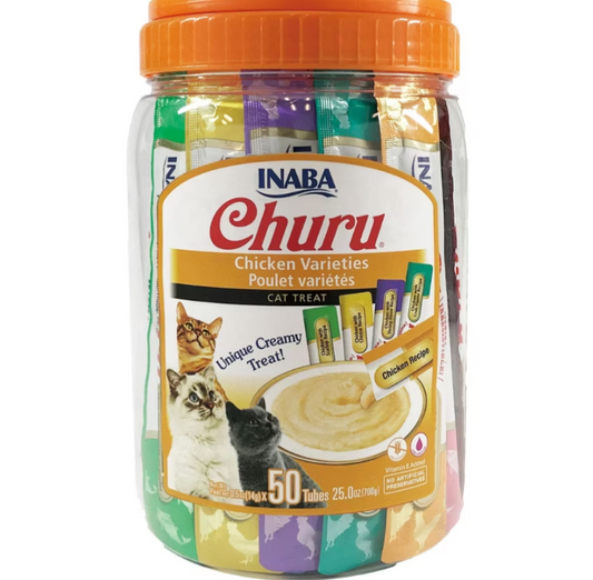 Churu Puree Cat Treats 50ct Variety Pack