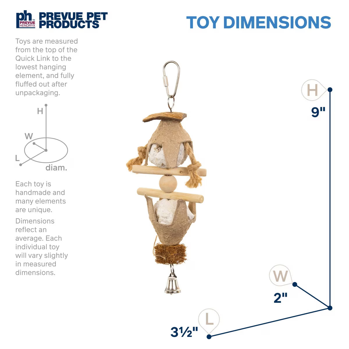 Naturals Dutchess Bird Toy
