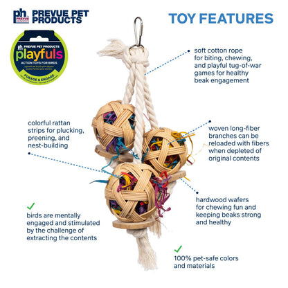 Cluster of Fun Bird Toy