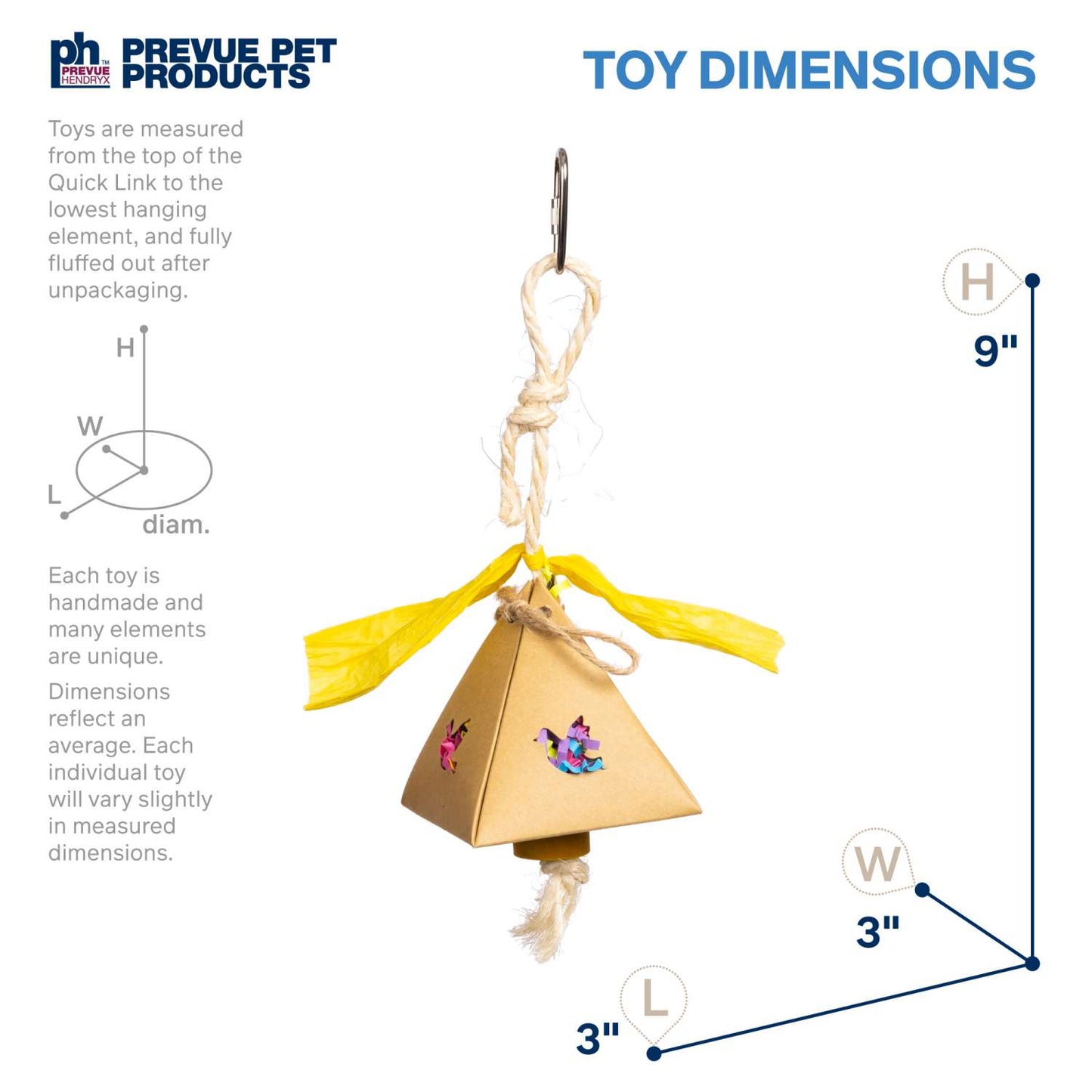 Plucky Pyramid Bird Toy