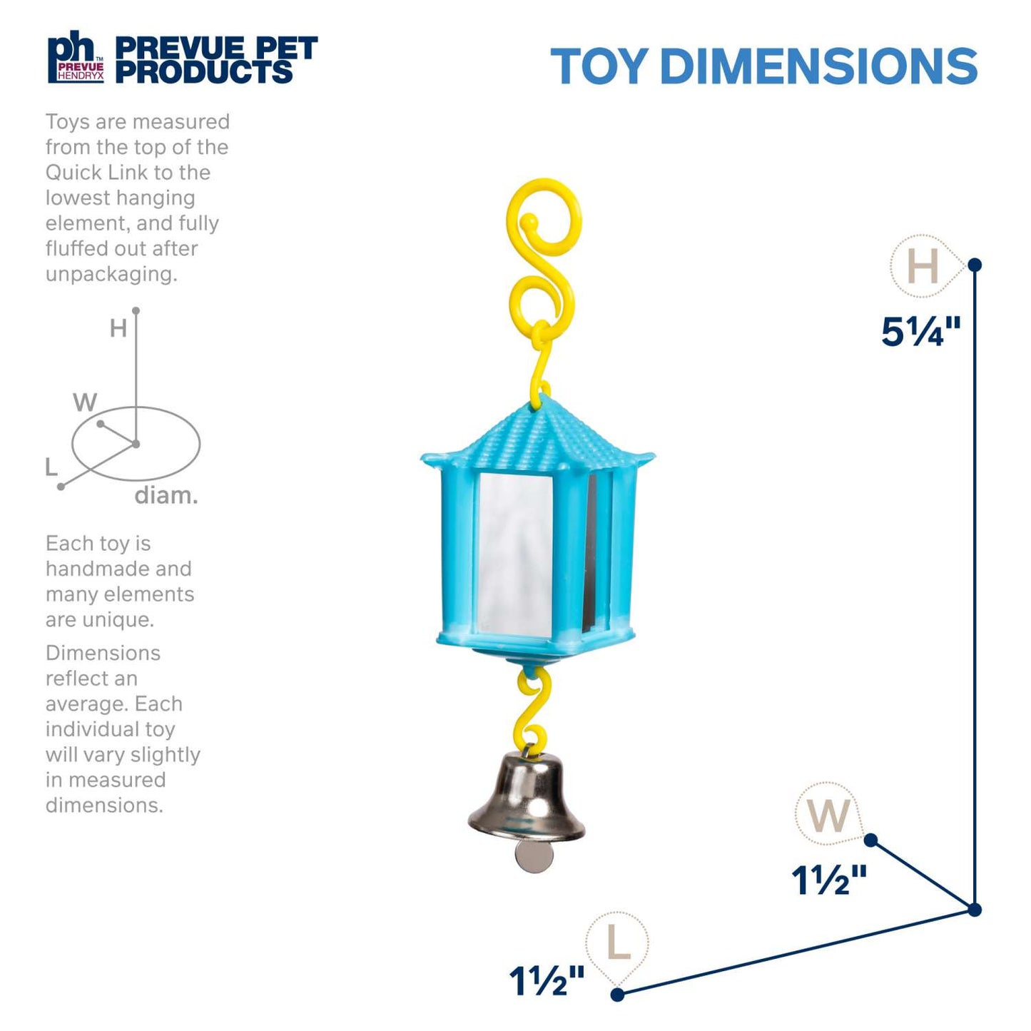 Lantern Mirror Bird Toy