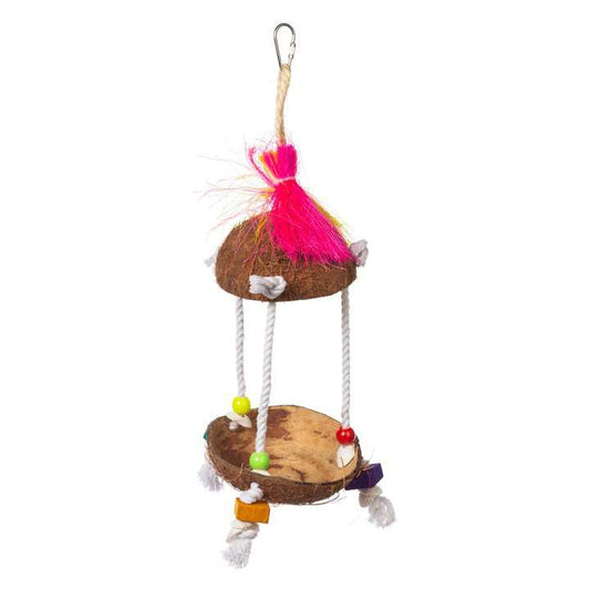 Tiki Hut Bird Toy