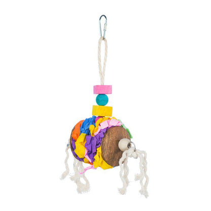 Accordion Crinkle Bird Toy