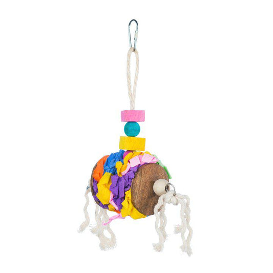 Accordion Crinkle Bird Toy