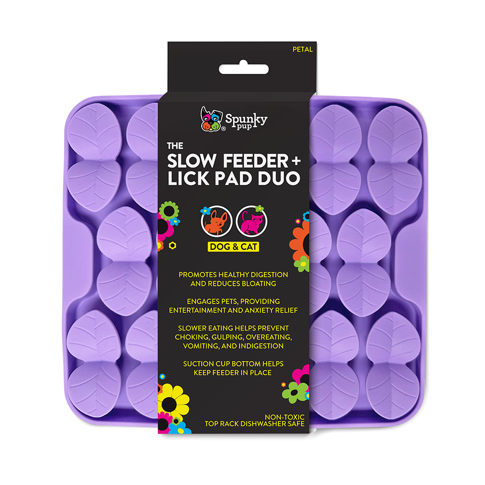 Spunky Pup Slow Feeder & Lick Pad Duo
